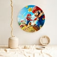 thumbnail image 5 of Saiise Mario Print Bone China Decorative Plate Ceramic Decorative Plates with Display Stand Handmade Ceramic Wall Art Decor for Home Kitchen Bedroom Decorative-7in, 5 of 7