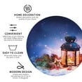 thumbnail image 4 of Balery 6 Pcs Lantern On Snow With Christmasleather Coasters Set, Drink Table Cup Coasters For Living Room Kitchen Coffee Decor, 4 of 9
