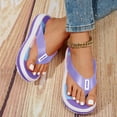 thumbnail image 2 of Flip Flops for Women 2025 Beach Non Slip Cushion Foam Spa Yoga Mat Thong Slip on Sandals for Indoor Outdoor, 2 of 5