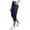 4# Navy, variant on Cargo Capris for Women Lightweight Summer Casual Solid Cargo Pant Straight Leg with Pocket Outdoor Work Pants Khaki M