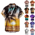 thumbnail image 4 of Camisas de cocotero 2024 para hombre, camisa hawaiana con estampado 3D para hombre, camisetas de playa de manga corta 6xl, camisetas de moda, blusa Mal Camisa, 4 of 5