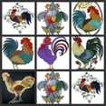 thumbnail image 3 of Rooster [ Asian Rooster ] Embroidered Iron on/Sew patch [6" X 4.8"], 3 of 3