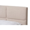 thumbnail image 2 of Baxton Studio Sophie Modern and Contemporary Upholstered Platform Bed, Multiple Sizes, Multiple Colors, 2 of 5