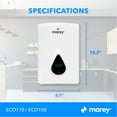thumbnail image 6 of Marey  220V 11 kW 3.0 GPM Self-Modulating Tankless Water Heater  White, 6 of 9