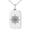 Silver, variant on Stainless Steel Nautical Chaim Compass Engraved Small Rectangle Dog Tag Charm Pendant Necklace
