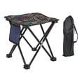 thumbnail image 4 of Taburete de campamento Taburete plegable portátil Silla pequeña Reposapiés Asiento Taburete plegable para acampar Taburete plegable para exterior Play Hojas con Bolsa, 4 of 8