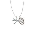 thumbnail image 2 of Delight Jewelry Silvertone Small Dragonfly with Crystal Best Mom Ever Charm Necklace, 2 of 4
