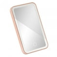 thumbnail image 2 of Rechargeable Makeup Vanity Mirror Brightness Adjustable Desk Cosmetic Mirror Pink, 2 of 8