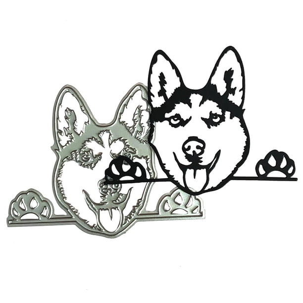 Troquel De Acero Al Carbono Exquisito Diy Relieve De Metal Troqueles De Corte De Moda Molde De Cuchillo De Grabado Reutilizable Con Forma De Perro Para Clips Álbumes De Fotos Relieve Scienceny HA019462-00