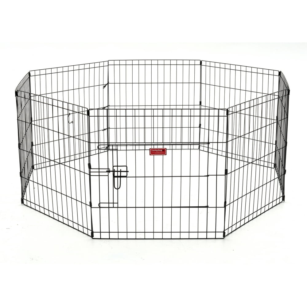 Lucky Dog 24"H Exercise Pet PlayPen with Stakes