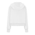 thumbnail image 5 of Women Sweatshirts Women Casual Loose Hooded Long Sleeve Zipper Solid Cardigan Blouse Hoodies Sweatshirt With Pocket Womens Oversized Sweatshirt Oversized Hoodies for Women Hoodies for Women, 5 of 7
