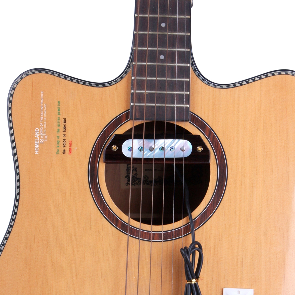 SIEYIO Wood Acoustic Guitar Sound Hole Pickup Kits for 39/40/41/42 Inch Acoustic Guitar