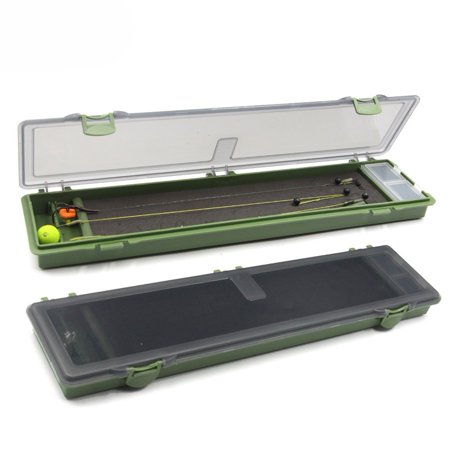 Carp Fishing Hair Rig Tackle Box Waterproof Hold Rigs Storage Case with 15 Pins