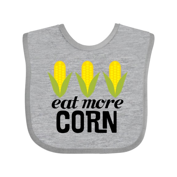 Inktastic Eat More Corn Boys or Girls Baby Bib