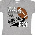 thumbnail image 4 of Inktastic Little Brother and Biggest Fan Football Player Boys Baby Bodysuit, 4 of 5
