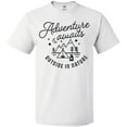thumbnail image 3 of Inktastic Adventure Awaits Outside in Nature with Tent and Mountains T-Shirt, 3 of 5