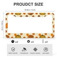 thumbnail image 3 of 2 Pcs Set Polka Dots Pumpkin License Plate Cover Summer Decor License Plate Cover Front Plates Frames Car Tag Frame Aluminum 2 Hole for Women Men US Vehicles, 3 of 6