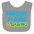 thumbnail image 3 of Inktastic Croquet Player in Training Boys or Girls Baby Bib, 3 of 4