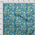 thumbnail image 3 of oneOone Polyester Spandex Medium Blue Fabric Paisleys Craft Projects Decor Fabric Printed By The Yard 56 Inch Wide, 3 of 5