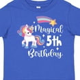 thumbnail image 4 of Inktastic Magical 5th Birthday Rainbow Unicorn with Star Boys or Girls Toddler T-Shirt, 4 of 5