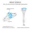 thumbnail image 4 of Oval Shape Aquamarine Solitaire Ring for Women, March Birthstone Ring - 1 Carat - AAA Quality - with Jewelry Box, 925 Sterling Silver, US 4.00, 4 of 5