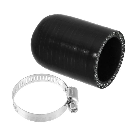 Unique Bargains 1 Set 38mm ID Silicone Coolant Cap with Clamp for Coolant Heater Bypass Vacuum Water Port Black