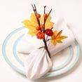 thumbnail image 4 of Kitchen Tableware Halloween Orange Pumpkin Leaf Napkin Ring Maple Leaf Napkin Buckle Autumn Fruit Red Napkin Ring, Kitchen Tableware, 4 of 6