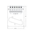 thumbnail image 4 of Aleación de puente de guitarra de 3 orificios y 6 sillines para guitarra eléctrica  dorada Dorado perfke  Puente de Guitarra Eléctrica, 4 of 5