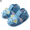 thumbnail image 2 of Bueautybox Baby Girl Boy Summer Cartoon Elephant Pattern Soft Sole Shoes Toddler Sandals, 2 of 6