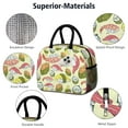thumbnail image 4 of Lunch Bag Lunch Box for Women Reusable Insulated Lunch Bags,Water-Resistant Sushi Print Cooler Lunch Tote Bag, Large Capacity for Work Travel Picnic, 4 of 6