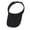 Black, variant on Unisex Running Visor Hat Quick Dry Lightweight Packable Sports Sun Visor