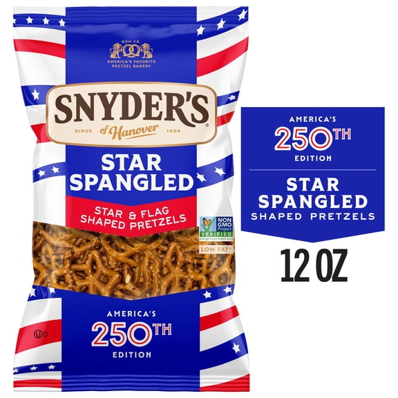 Snyder's of Hanover Star Spangled Pretzels, 12 oz Bag