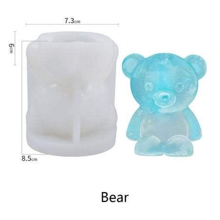 

Silicone Bear Kitchen Tools DIY Coffee Milk Ice Maker Ice Cream Tools Ice Molds BEAR