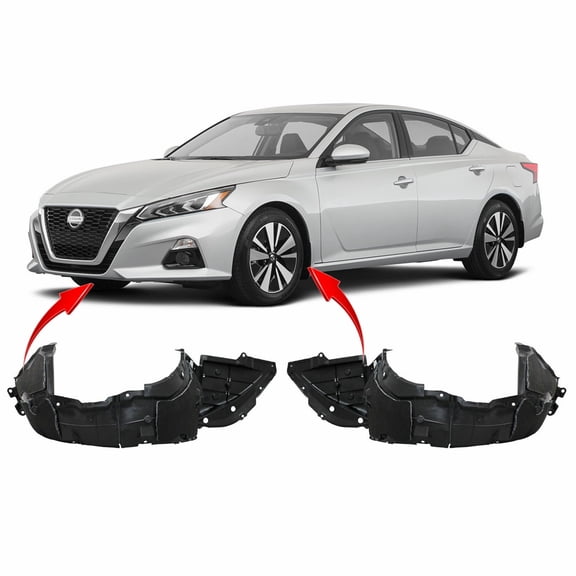 DCP Set of 2 Fender Liners for Nissan Altima 2019-2020 NI1248166 NI1249166 638416CA0