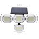 thumbnail image 4 of La pared solar teledirigida de la lámpara solar interior impermeable IP65 enciende 306LED 4Heads, 4 of 8