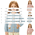 thumbnail image 4 of Baby Girl Cardigan Sweater Toddler 𝐅loral/𝐂artoon Button down Long Sleeve Knit Outfits Cute Fall Winter Clothes Knitted Coats, 4 of 5