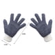 thumbnail image 3 of Guantes de microfibra para limpiar - 1 par de manoplas reutilizables para ventanas, persianas, lámparas, coches y muebles - Poliéster gris, 3 of 8