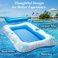 thumbnail image 3 of Piscina hinchable HeySplash Blue Leaf para adultos, 3 of 8