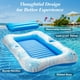 thumbnail image 3 of Piscina hinchable HeySplash Blue Leaf para adultos, 3 of 8