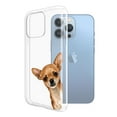 thumbnail image 2 of WIRESTER Soft TPU Clear Case Slim Protective Cover for Apple iPhone 13 Pro Max 6.7" 2021, Fawn Apple Head Chihuahua Dog Look For You, 2 of 3