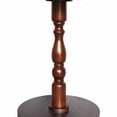 thumbnail image 4 of GDF Studio 23" Black Accent Round Table, Modern Side Table for Small Spaces, Sculptural Leg Nightstand, Walnut, 4 of 9