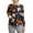 Multicolor, variant on FrzhBrz Halloween Black Scrub Jacket for Women Long Sleeve Pumpkin Ghost Print Scrub Top Button up Plus Size Lab Coat Nursing Working Uniform