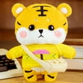 thumbnail image 2 of E 30Cm Plush Tiger Toy Soft Stuffed Animal For Children Cute Sleeping Doll With Umbrella Pattern, 2 of 2