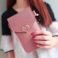 thumbnail image 4 of Small Celhone Purse Card Holder Snap PU Le Lightweight Handbags Retro for Smartphone Phone gray, 4 of 9