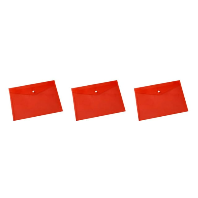 Methold 10 unids/set organizador de carpetas transparente impermeable para documentos almacenamiento portátil transparente rojo transparente Type1 NO1