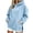 Light Blue, variant on FchengtaiS Oversized Hoodies Sweatshirts for Womens Casual Loose Fleece Hooded Pullover Tops with Pockets and Side Split