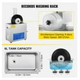 thumbnail image 6 of 6L Ultrasonic Vinyl Cleaner, 7-12 Inch Record Cleaning Machine, 8 Records Ultrasonic Cleaning with Drying Rack, 180W for Home & Store, 6 of 9
