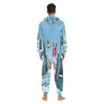 thumbnail image 7 of IAUYY Unisex Adult Onesie Pajamas Ultra-Soft Crystal-Soft Fabric, Halloween Adult Onesie Pajamas Adults,With a Zipper Plus Size Onesie Pajamas, The Town Is Snowing, 7 of 7