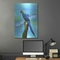 thumbnail image 5 of Luxe Metal Art 'Blue Parrot' by Ata Alishahi, Metal Wall Art, 24"x36", 5 of 9
