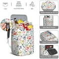 thumbnail image 5 of Paw Print Backpack Cooler 30 Cans – Leakproof Insulated Bag with Cute Dog and Floral Design for Dog Moms, Office Workers & Travel, 5 of 6